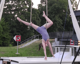 Návštěvníci Baťova kanálu mohli vidět Cirkus na vodě