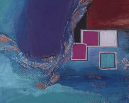 16. etáž Baťova mrakodrapu zdobí abstraktní akryly