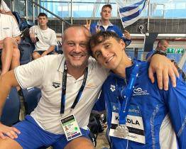 Zlínský plavec Knedla získal na mistrovství světa juniorů stříbro na znakařské stovce