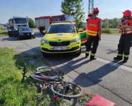 Záchranáře v úterý zaměstnaly dvě vážnější nehody cyklistů