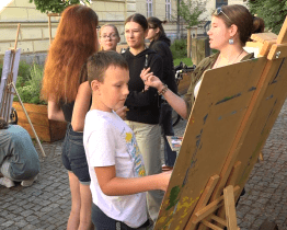 Žáci ZŠ Šafaříkova si užili malbu v plenéru