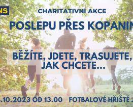 Na charitativním běhu v Jalubí si můžete vyzkoušet trasování nevidomých 