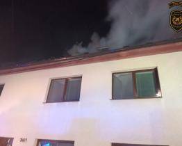 V Prakšicích v noci hořel rodinný dům. Škoda je vyčíslena na půl milionu korun