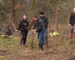 Gymnazisti znovu zalesnili paseku na Rubaniskách sedmi a půl tisíci sazenic