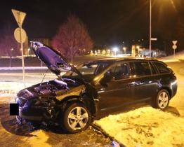 V Luhačovicích havarovalo vozidlo, které údajně nikdo neřídil