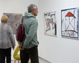 V proslulé Galerii obce ONV vystavuje své obrazy malíř Milan Raška