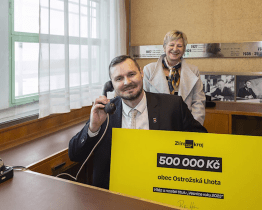 Ostrožská Lhota je vesnicí roku. Od kraje získala finanční dar