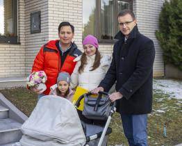 První letošní miminko navštívil v Tlumačově hejtman Zlínského kraje