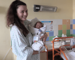 První miminko narozené v kyjovské nemocnici je letos z Vlkoše