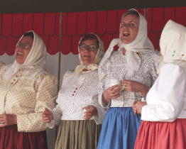 Na pódiu Sirnatých lázní bavilo lidi šest mužských a dva ženské pěvecké sbory 