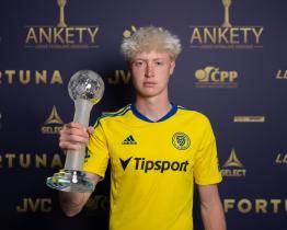 Zlínský fotbalový talent Tom Slončík se stal objevem ligové sezony 