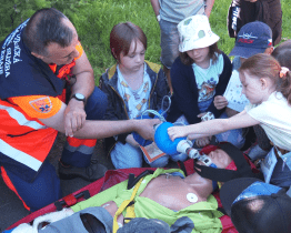 Den linky 155 oslavili záchranáři ukázkou své práce