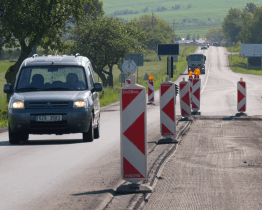 U Bílovic se opravuje silnice z Uherského Hradiště na Zlín