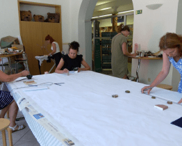 Slovácké muzeum pozvalo veřejnost na workshop modrotisku