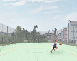 Nové multifunkční hřiště potěší fanoušky tenisu i nohejbalu