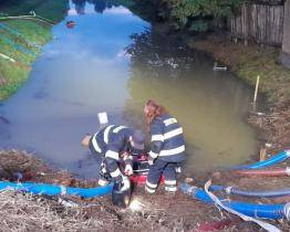 Hladina Moravy v Kroměříži klesá