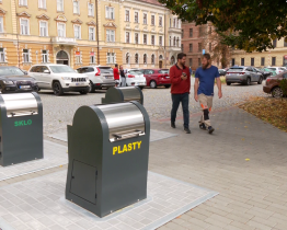 Podzemní kontejnery v centru Uherského Hradiště už jsou v provozu