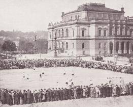 Házenkářky Slovácké Slavie Uherské Hradiště hrály před 100 lety finálový zápas před Rudolfinem