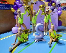 Závodnice z Otrokovic ovládly Český pohár v gymnastickém aerobiku