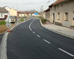 Opravený úsek Švermovy ulice v Malenovicích je opět průjezdný