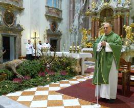 Svatohubertská mše vzdala poctu patronovi myslivců  