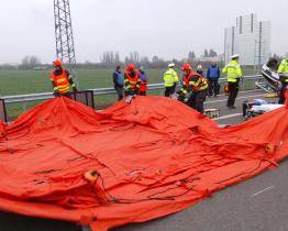 Integrovaný záchranný systém cvičil na nové dálnici