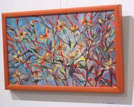 V Ostrožské Nové Vsi vystavuje malířka Miluše Vosáhlová