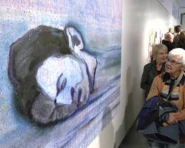 Smutek a bolest, ale i vůle a odhodlání vyzařují z obrazů Martina Čady