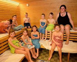 Děti z mateřské školy Šneček mají po letech opět k dispozici saunu