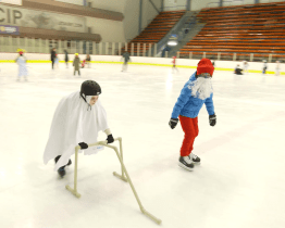 Se zimním stadionem se děti rozloučily karnevalem