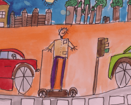 Děti nakreslily nebezpečné dopravní situace