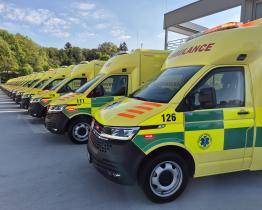 Krajská záchranná služba má 19 nových sanitek. Investice vyšla na bezmála 85 milionů