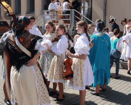 Dětské soubory soutěžily ve veselském domě kultury