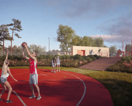 Místo náletových dřevin bude U Červených domků sportovně relaxační park