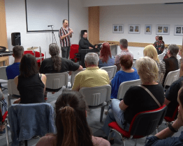 Nevidomí jazzmani zahráli v kyjovské knihovně