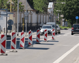 Oprava plynového potrubí ve Veselí brzdí dopravu