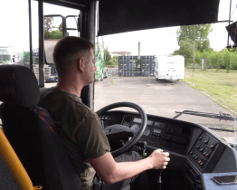 Zájemci měli možnost vyzkoušet si řízení autobusu