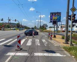 Práce na modernizaci křižovatek se přesunuly k Ternu. Dopravní omezení potrvají do poloviny září