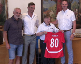 Neúnavný fotbalový funkcionář Petr Vyškovský oslavil osmdesátku