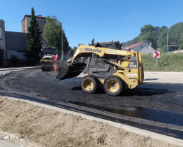 V Rokytnici probíhaly práce na novém kruhovém objezdu