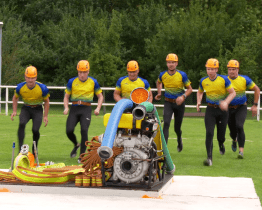 Dobrovolní hasiči soutěžili v požárním útoku