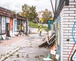 Na Jižních Svazích začala demolice Šmoulího města