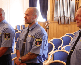 Starosta Hodonína přijal dlouholeté strážníky městské policie