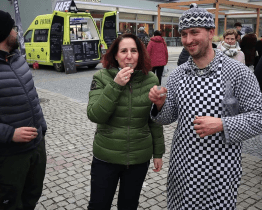 O třetí adventní neděli lákala v Kyjově především zabíjačka