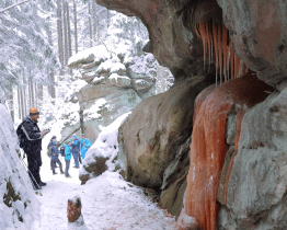 Pulčínské ledopády jsou branou do pohádkové zimy
