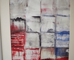 V hodonínské knihovně jsou k vidění obrazy vytvořené technikou enkaustika