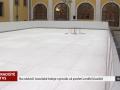 Na nádvoří Jezuitské koleje vyrostlo už potřetí umělé kluziště