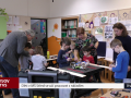 Děti v MŠ Střed se učí pracovat s nářadím