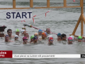 Účast plavců na Lužické míli provázel déšť