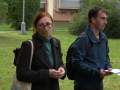 Rožnované se  prošli s odborníky městem, mluvilo se o stromech